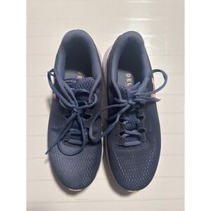 Under Armour Charged Pursuit 2 Women Navy Pink Running Shoes Sneakers Size 9